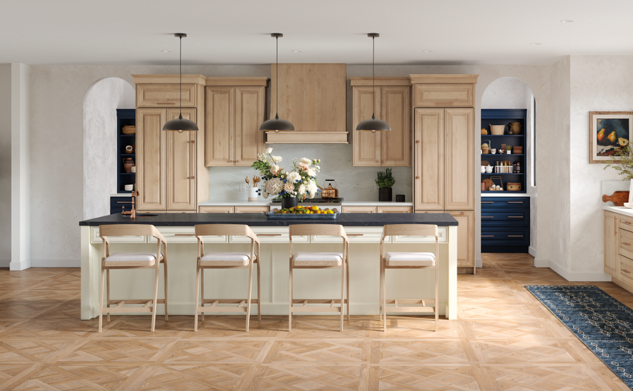 wood-look flooring in a kitchen